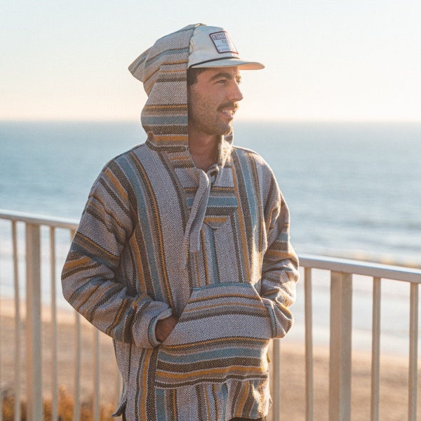 Tan baja hoodie clearance
