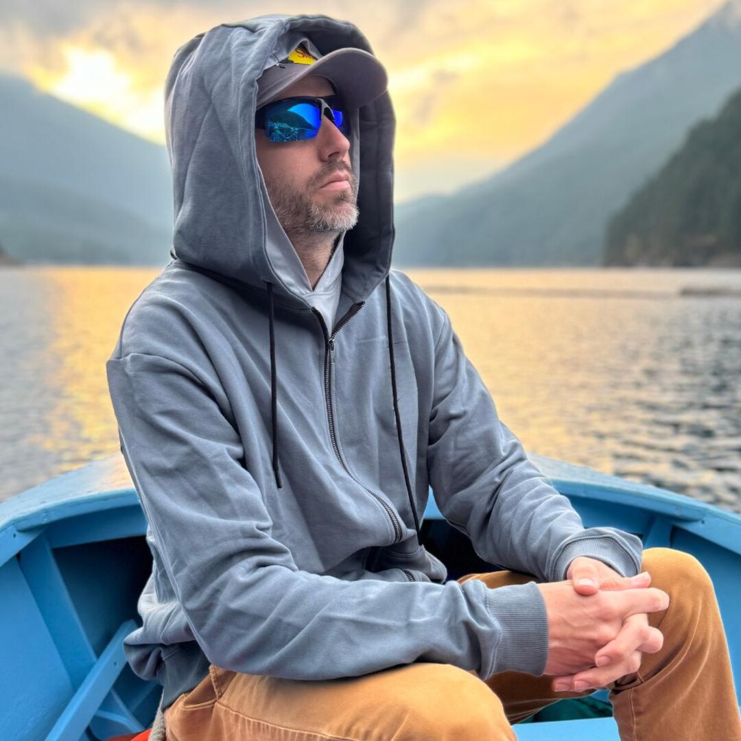 ◎SATUR◎ Theo padded hood zip-up sky blue SA243UJP02SB W SELLER LOGO KNIT ZIP UP HOODIE BLUE(CV2EFFK684A) - cavish