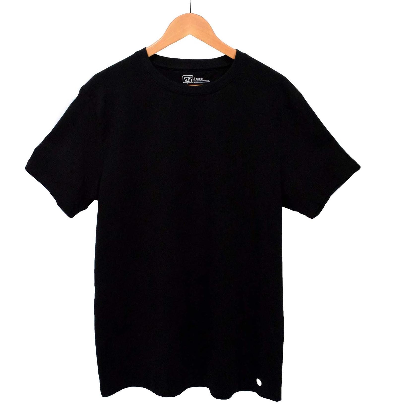 Mens Organic T Shirt, Black - Fair Trade Tee Shirt | GOTS
