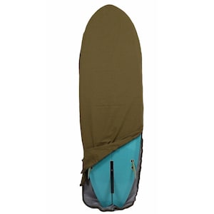 7&#39;6&quot; Surfboard Bag in Red & Tan Flannel | Surfboard Sock | Surfer Gifts | For surfboards 6&#39;2 to 7&#39;6&quot; (6&#39;4, 6&#39;6, 6&#39;8, 7&#39;0, 7&#39;2, 7&#39;4)