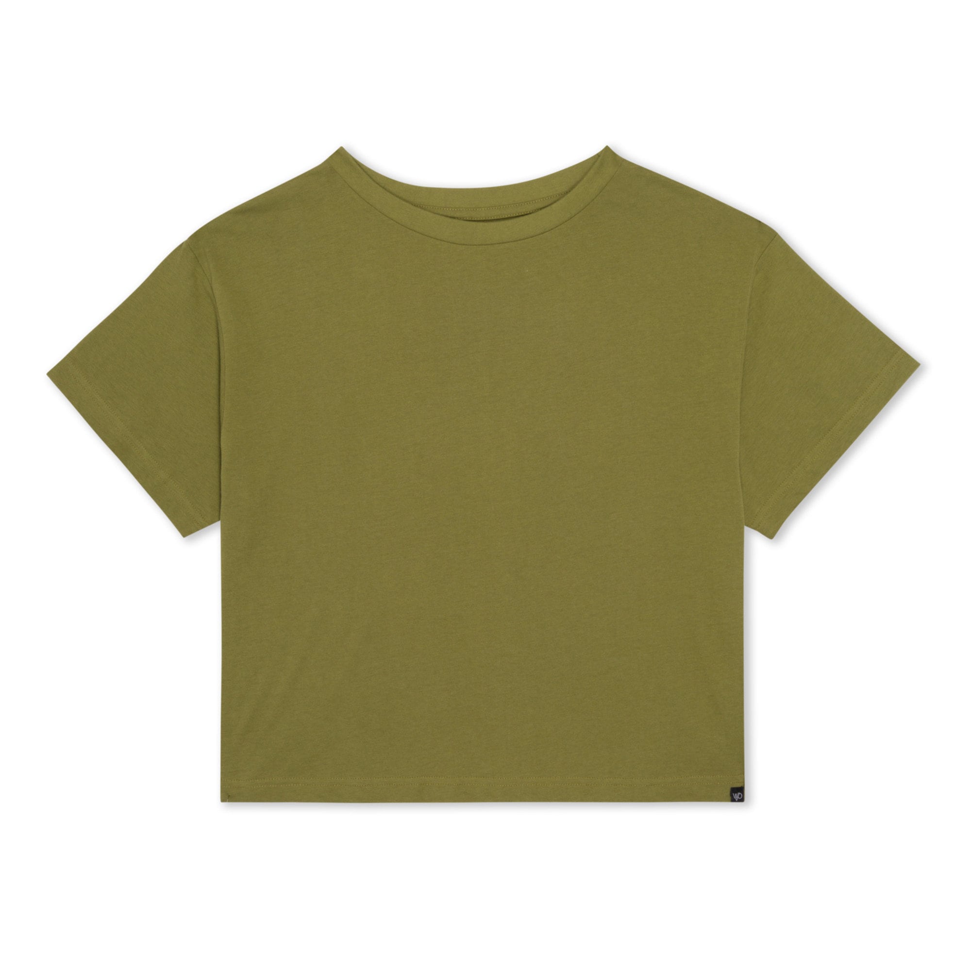 Women's Boxy Tee - Olive Green Sage - Organic Tee Shirt