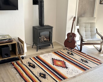 Mexican Throw Blanket | Cabin Blanket / Southwest Blanket / Diamond Blanket | Mexican Blanket Rug -  Baja Oaxacan Blanket Mexican Home Decor