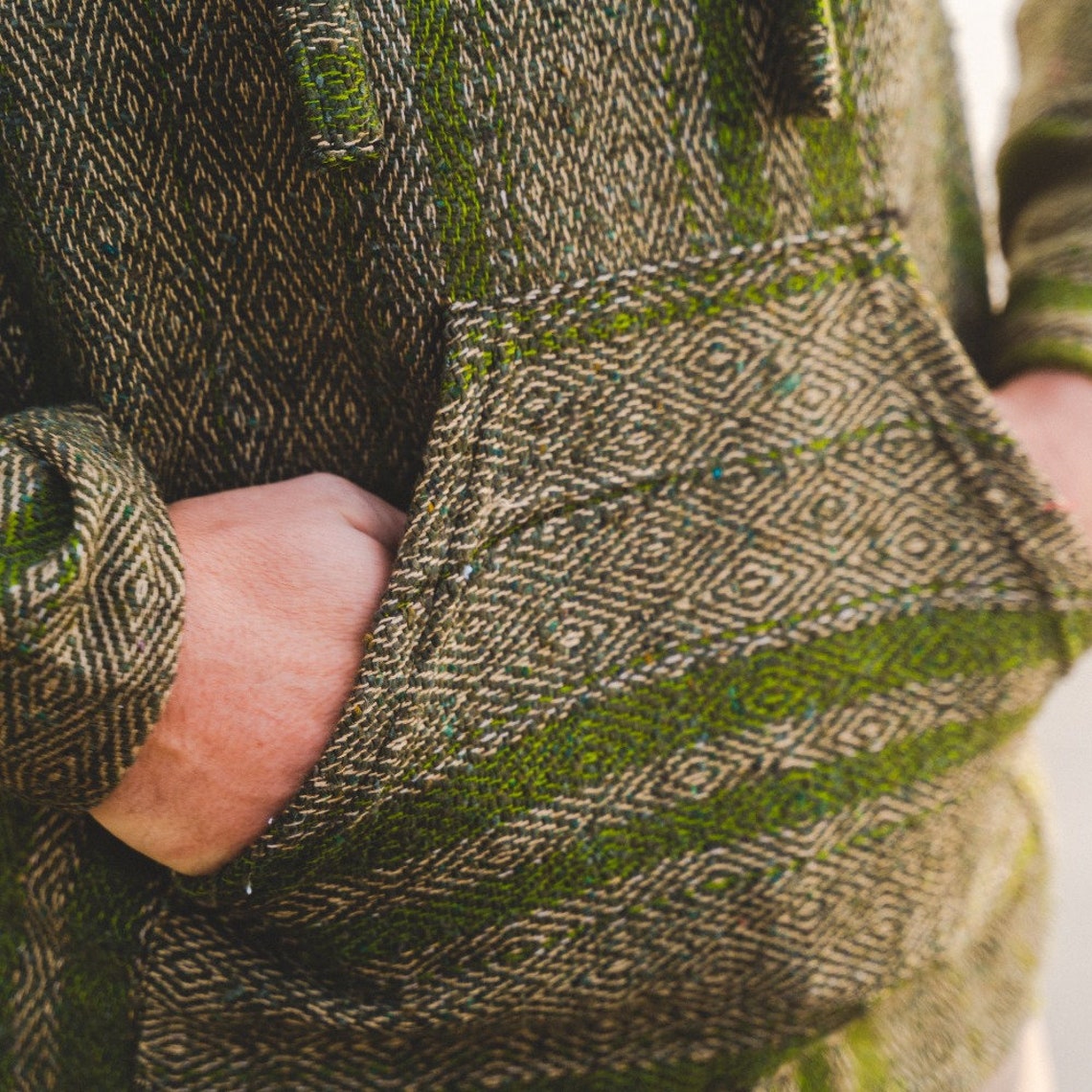 Custom Baja Hoodie Herren Pullover - Rasta Poncho in angepasster Größe