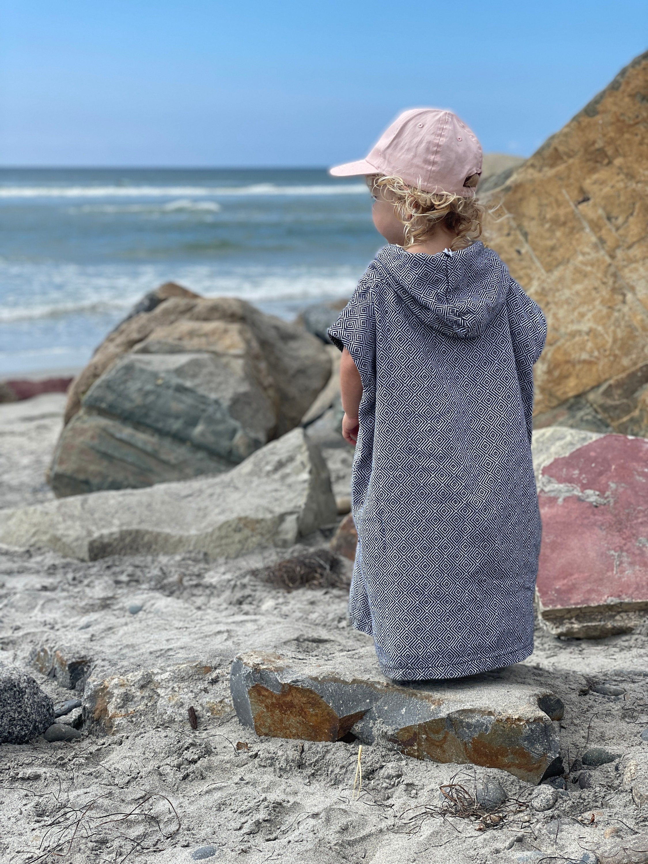 Towel With Hood for Kids Zip up Youth Surf Poncho Turkish Towel Poncho 100 Cotton Toddler or Kids Changing Poncho 100 Cotton Etsy Ireland