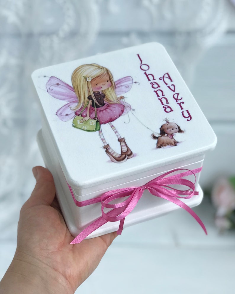 Girls Jewelry Box Personalized Flower Girl Gift Box Gift for Etsy