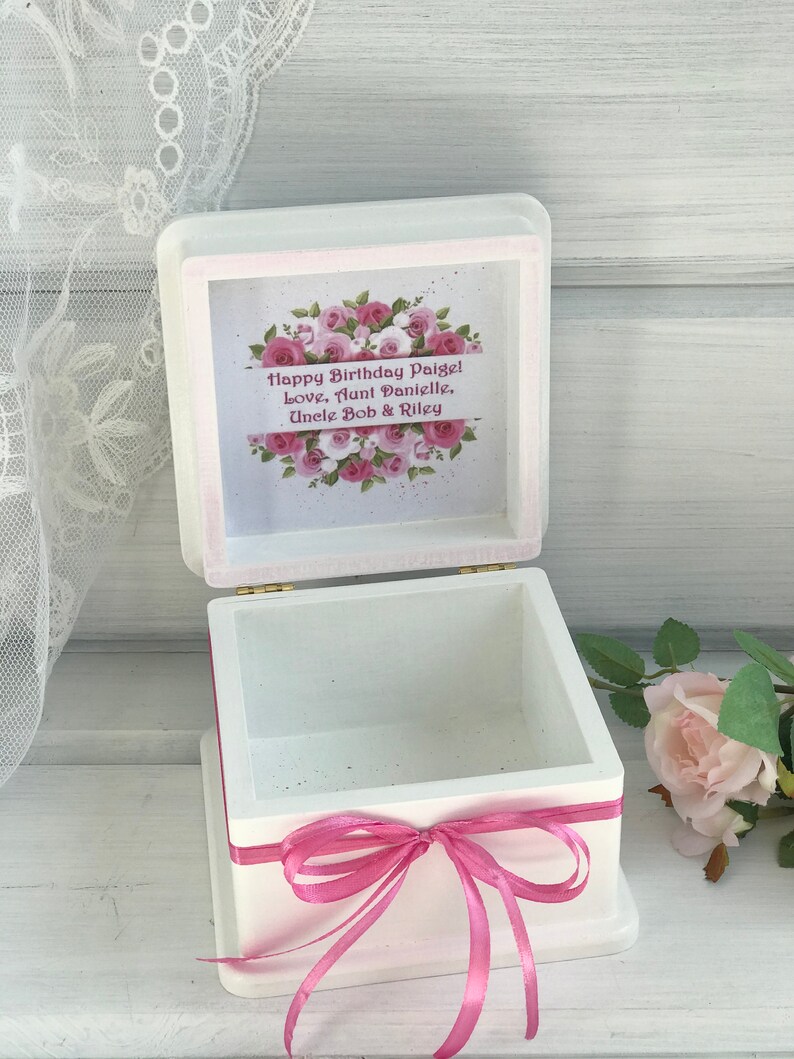 Girls Jewelry Box Personalized Flower Girl Gift Box Gift for Etsy