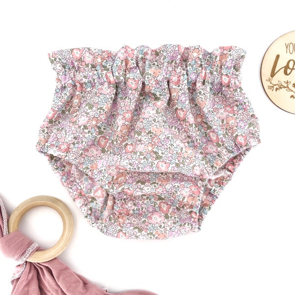 Liberty Floral Bloomers | Baby Girl Clothes, Coming Home Outfit, First Birthday Outfit, Baby Shower Gift, Toddler Shorties