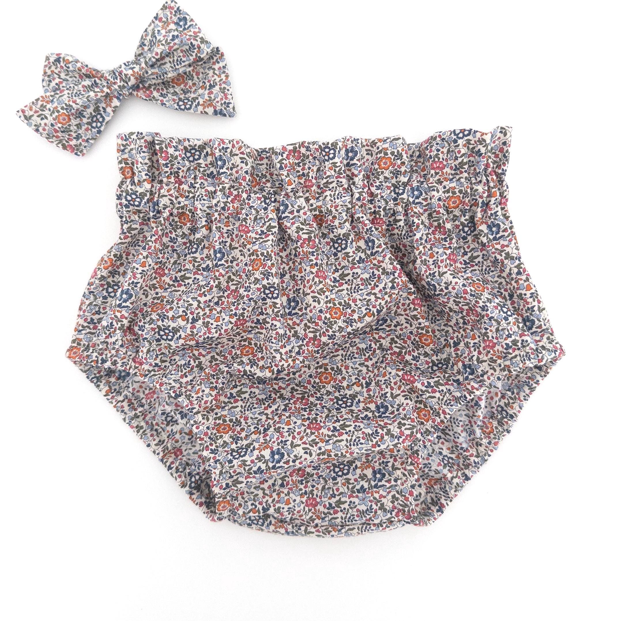 Liberty London Floral Baby Bloomers Heirloom Baby Girl Clothes