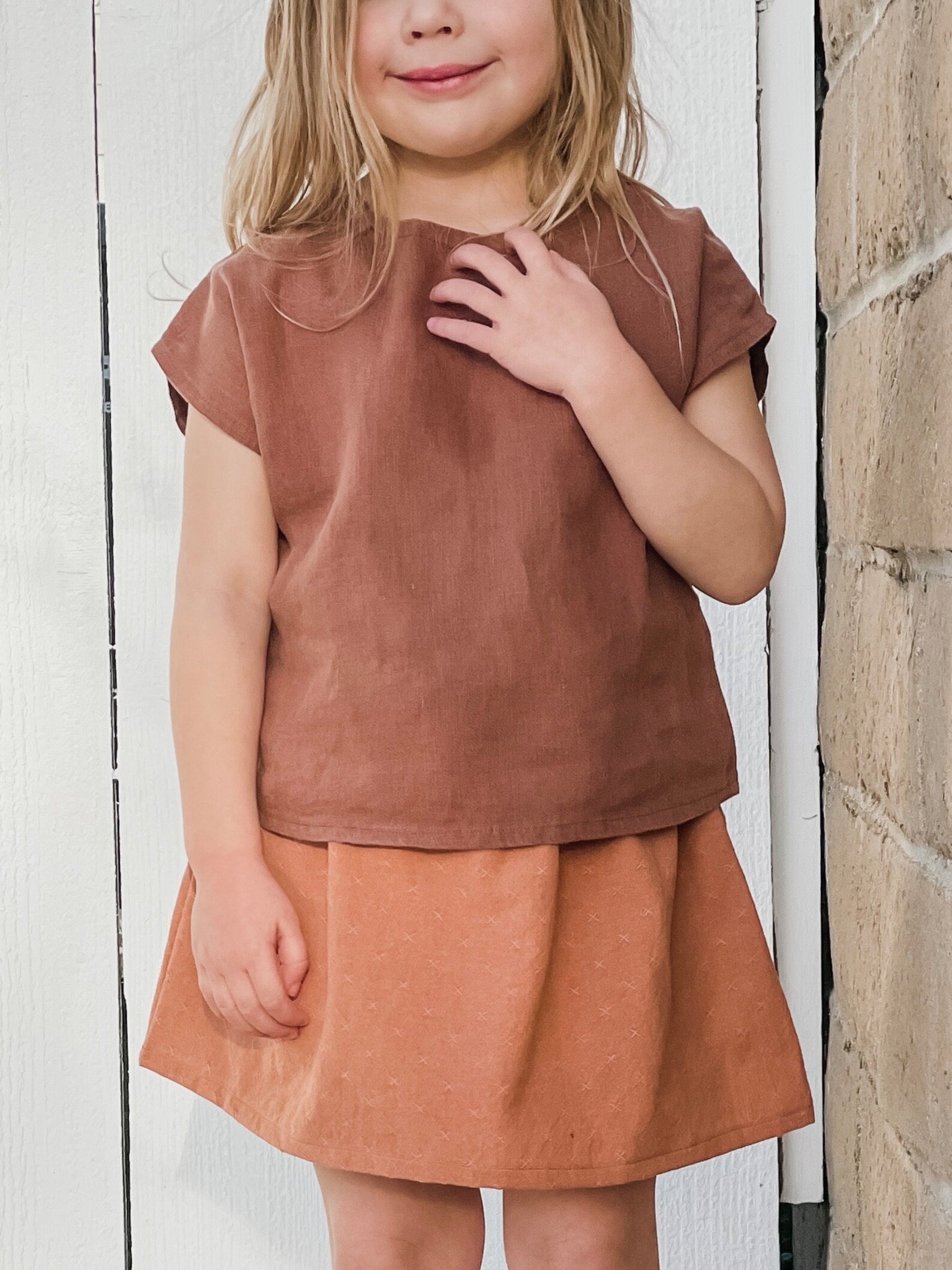 Toddler Girls Linen Top Baby Girl Linen Clothing Boxy Girls Etsy