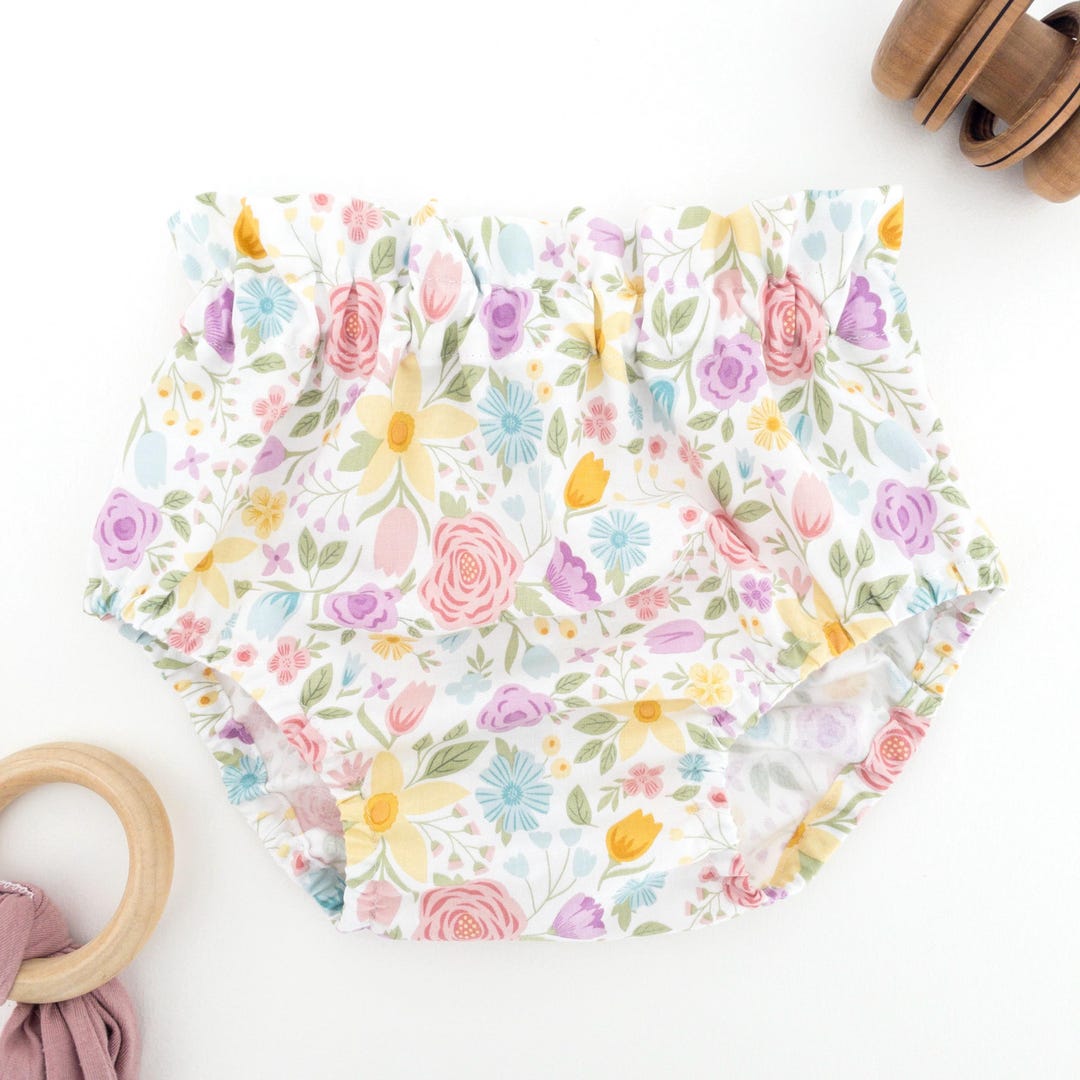 Spring First Bloomers Floral Baby Girl Bloomers | Baby Girl Clothes, Spring Coming Home ...