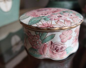 Vintage Toyo  Powder box /Jewelry Box  exclusively for T.Eaton co