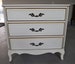 Vintage French Provincial bachelor chest dresser/night table/end table/3 drawer dresser/chest of drawers commode 