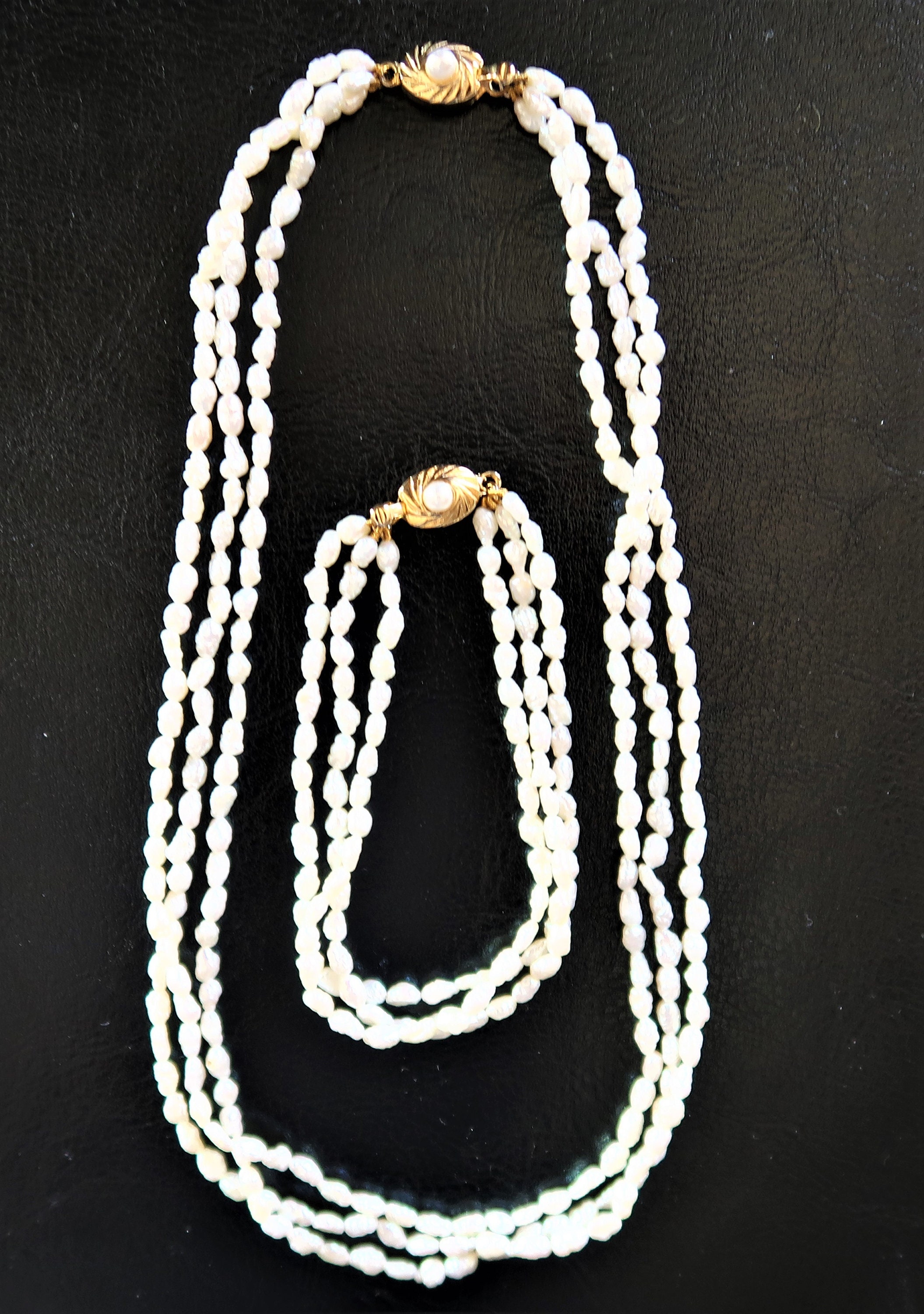 Vintage Cultured Freshwater Rice Pearl 