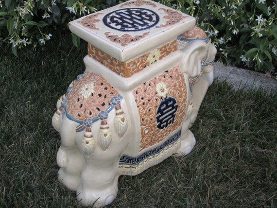 Elephant garden cheap side table