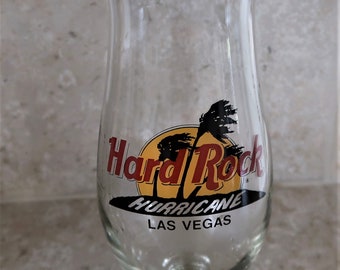Hard Rock Cafe Las Vegas HURRICANE GLASS Mixed Drink Cocktail Nevada Barware