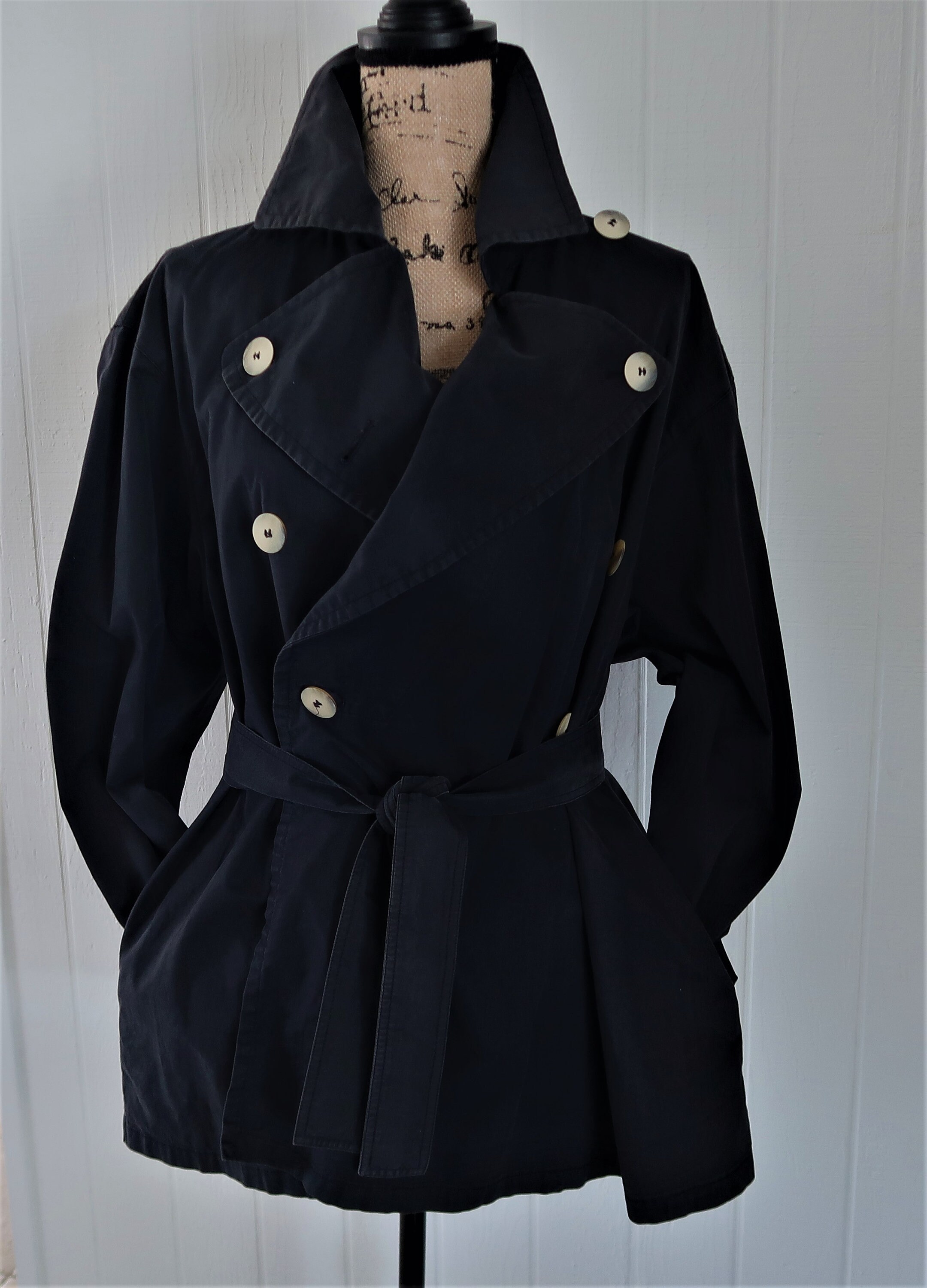 Emporio Armani Women's Trench Coat Swing Coat Car Coat | Etsy