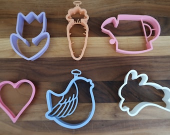 Set of six ~6 Spring Cookie cutters