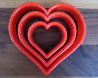 Valentines Day cookie cutters set of 3