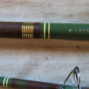 Vintage Western Hoegee Co Tuna King Fishing rod Salt water rod 9 foot rod 2 piece fishing rod~ nice piece of history