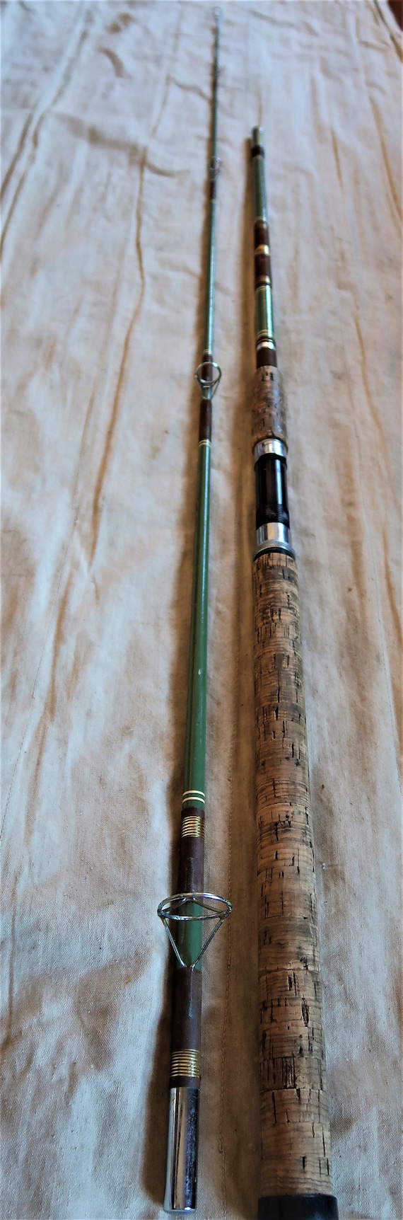 Vintage Western Hoegee Co Tuna King Fishing Rod Salt Water Rod 9