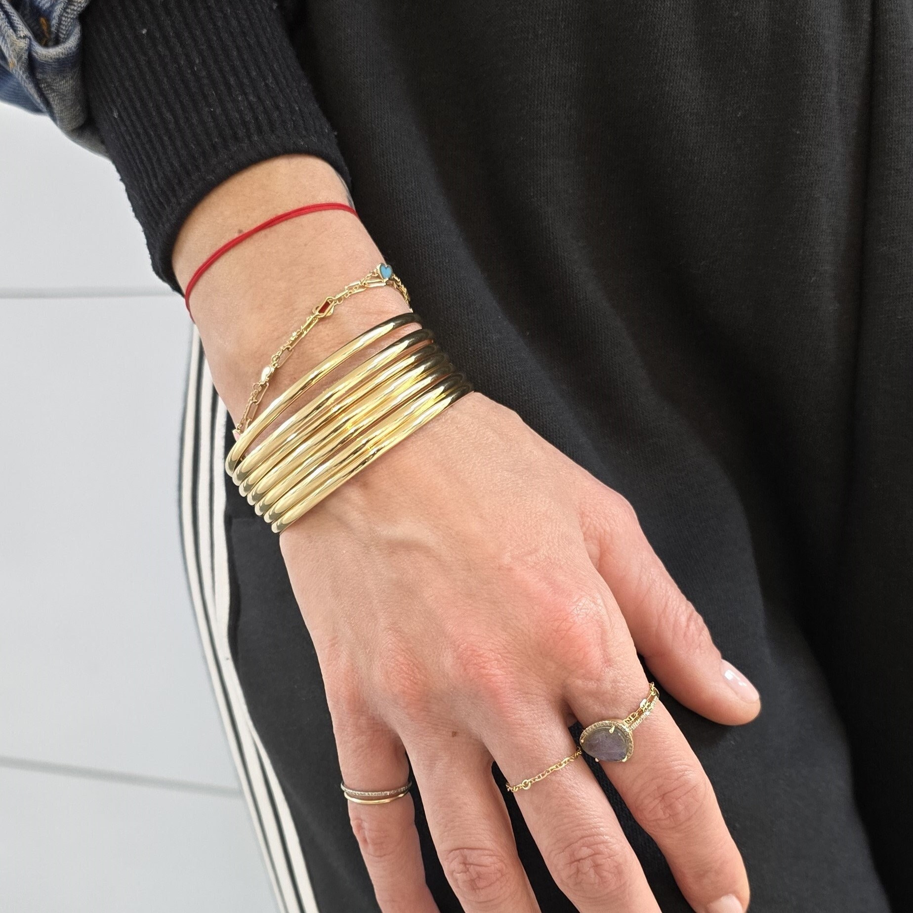 Simple Gold Bangle - Etsy