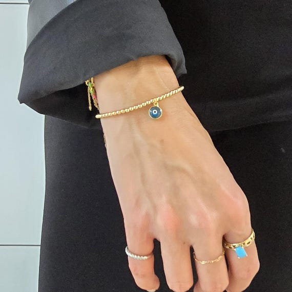Bracciale Dito Malocchio Boho Vintage Per Donne – Portafortuna In Lega Dorata