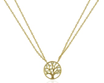 Sterling Silver Tree of Life Necklace, Family Tree Jewelry, Isabella Celini