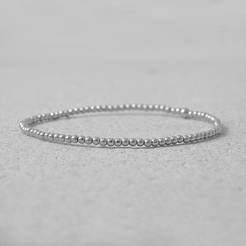 Bracelet en plaqué or de 2 mm, Isabella Celini, Bracelet en plaqué or, cadeau pour femme, fait main Sterling Silver