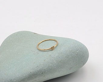 Heart Ring, Gold Filled 14k Ring, Stackable Ring, Love Ring, Dainty Ring, Delicate Ring, Isabella Celini, Minimalist Ring