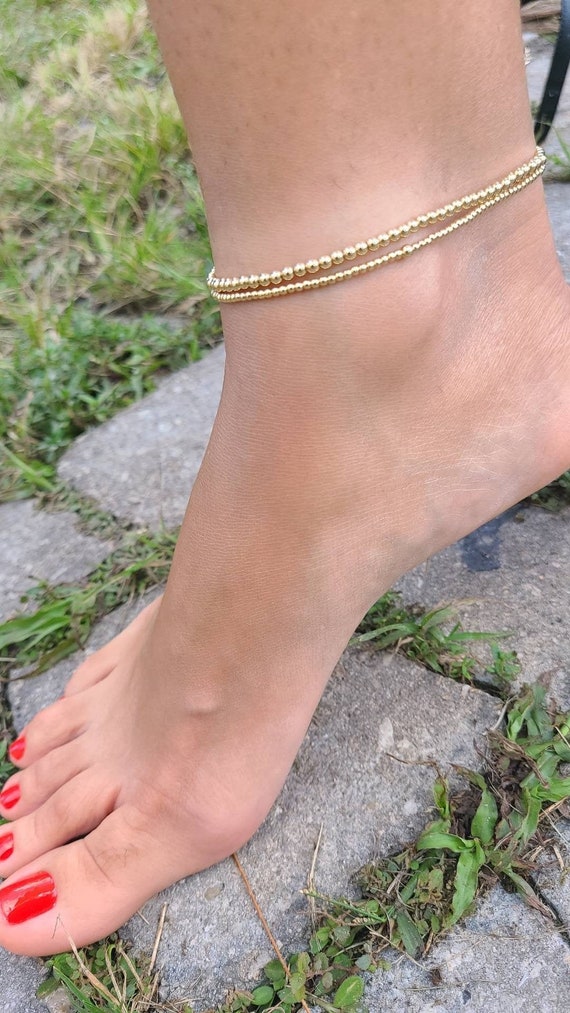 Gold cheap filled anklet