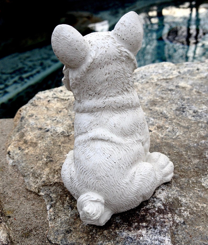 outdoor corgi statue