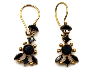 Antique Victorian Mourning Earrings