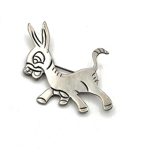 Serafin Moctezuma 980 Sterling Silver Donkey Pin