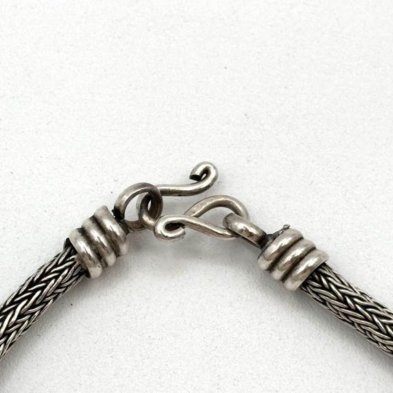 Balinese 925 Sterling Silver Elephant Charm Brace… - image 2