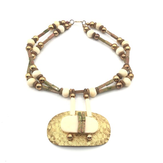 Florelle Vintage Statement Necklace - image 3