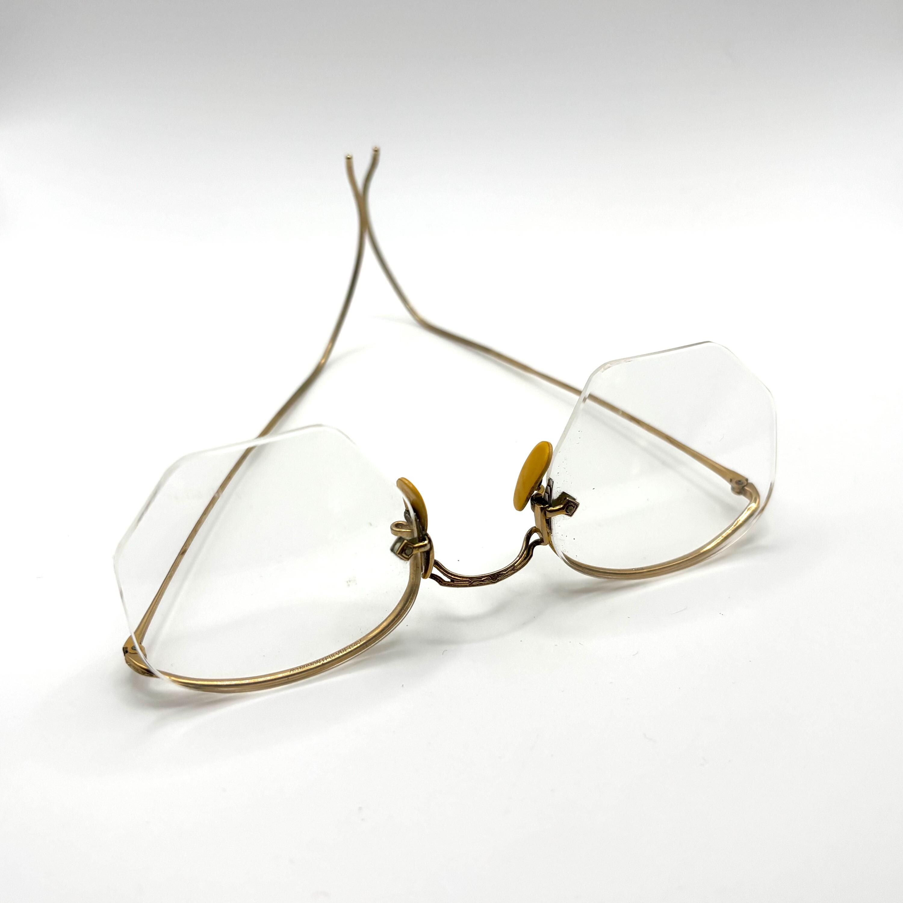 Vintage B&L FUL-VUE 12K GF Gold Filled Frames EYEGLASSES Eye GLASSES Bausch Lomb Vintage Circa 1940 main image 3