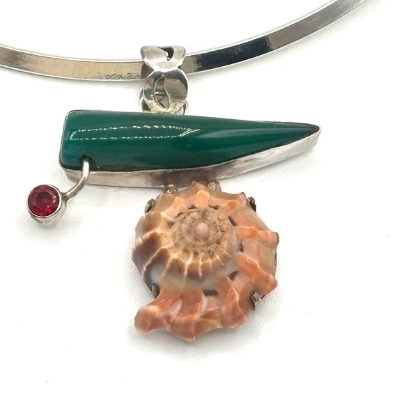 Eclectic Statement Pendant Necklace - image 2