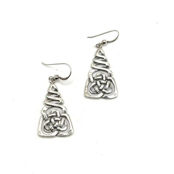 Sterling Silver Celtic Knot Earrings View 4