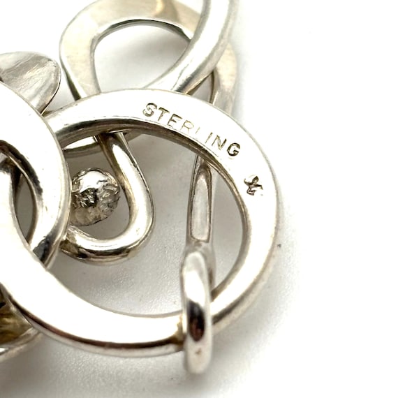 Sterling Silver Studio Handcrafted Modernist Brac… - image 5