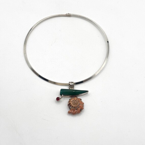 Eclectic Statement Pendant Necklace - image 3