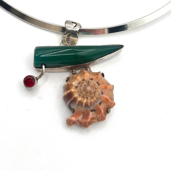 Eclectic Statement Pendant Necklace - image 1