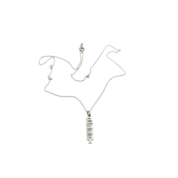 Bespoke Peggy Name Sterling Silver Necklace