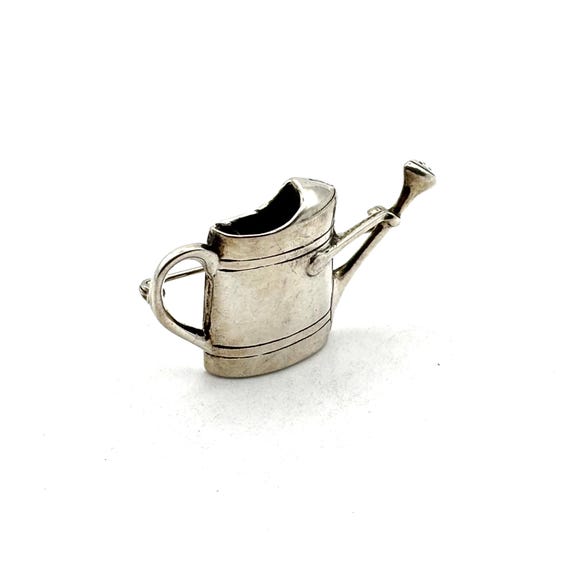 H & H DeMatteo Sterling Silver Watering Can Brooch View 5