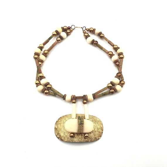 Florelle Vintage Statement Necklace - image 1
