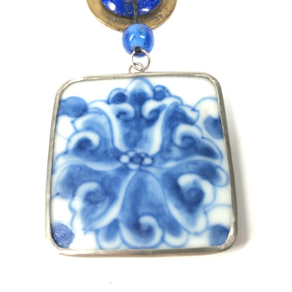 Antique Chinese Pottery Necklace - image 5