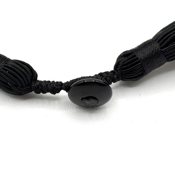 Vintage Hematite Multi Strand Statement Necklace - image 3