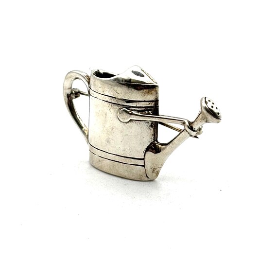 H & H DeMatteo Sterling Silver Watering Can Brooch View 6