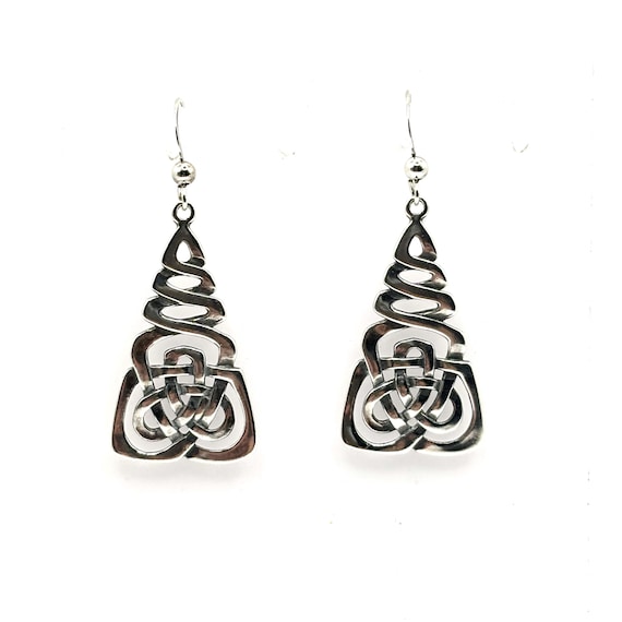 Sterling Silver Celtic Knot Earrings View 2