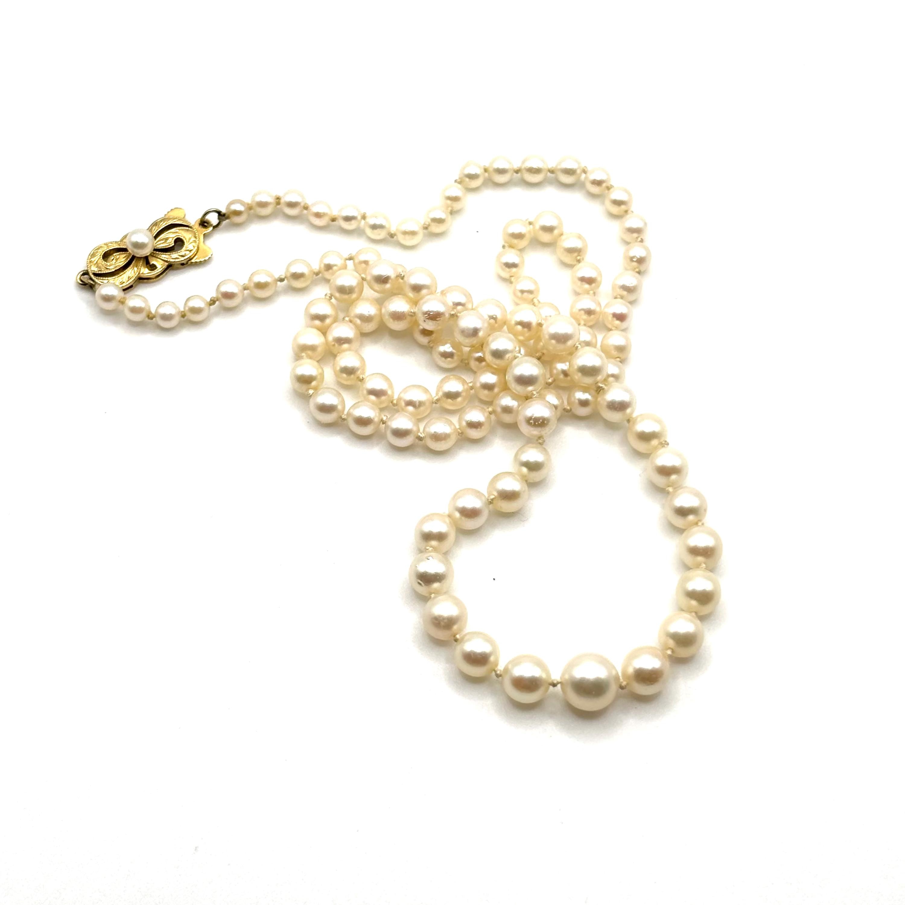 14k Clasp Mikimoto - Etsy