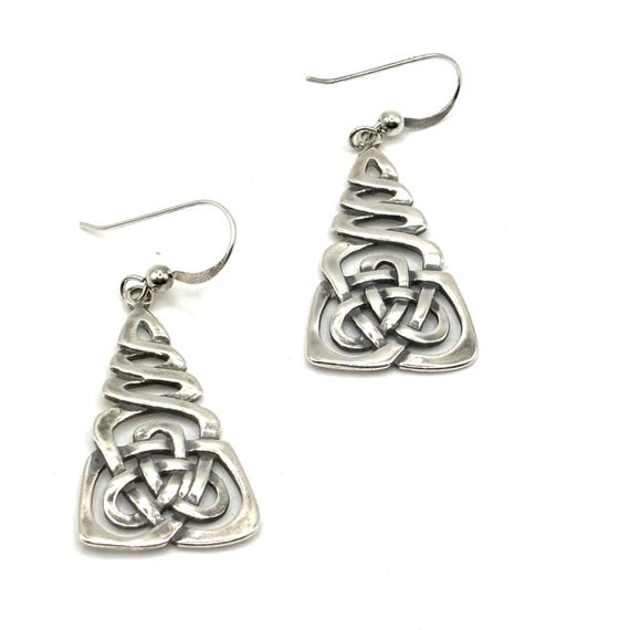 Sterling Silver Celtic Knot Earrings View 5